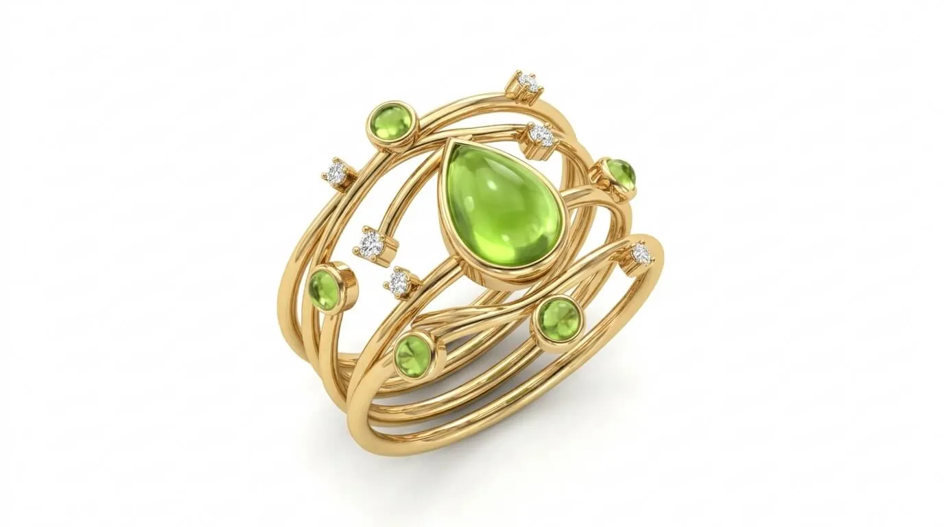 カラーストーン リング